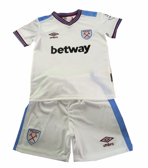 camiseta segunda equipacion West Ham United 2020 nino